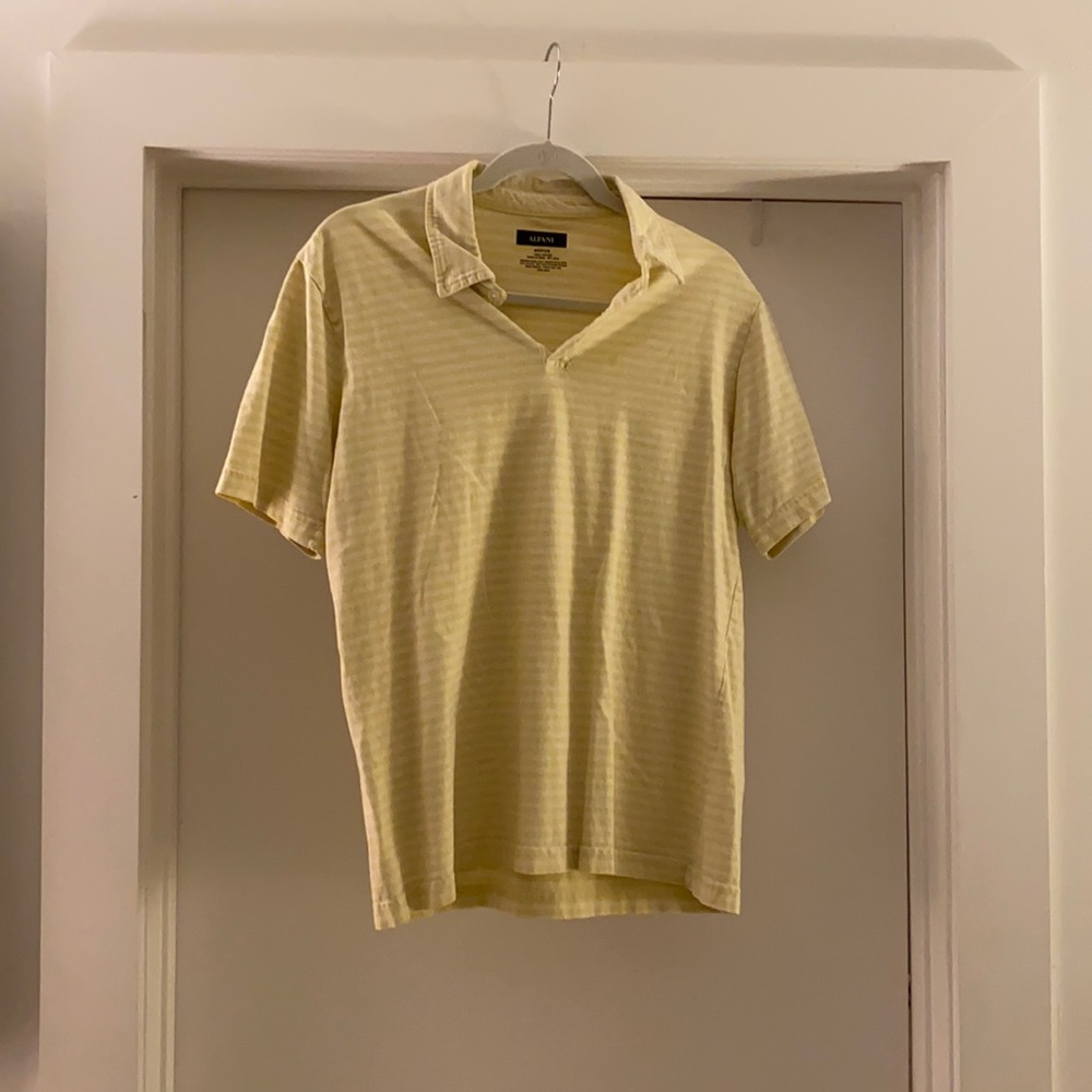 Yellow Alfani polo t-shirt